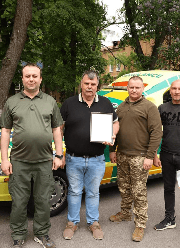 Ambulance delivered to Ukraine